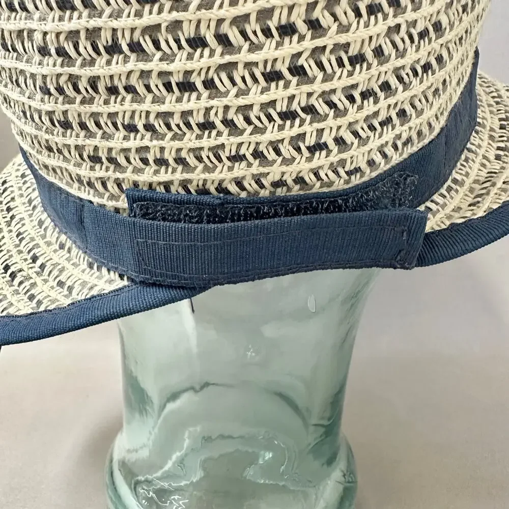 San Diego Hat Company Contrasting Edged Sun Brim Hat Hook & Loop‎ back